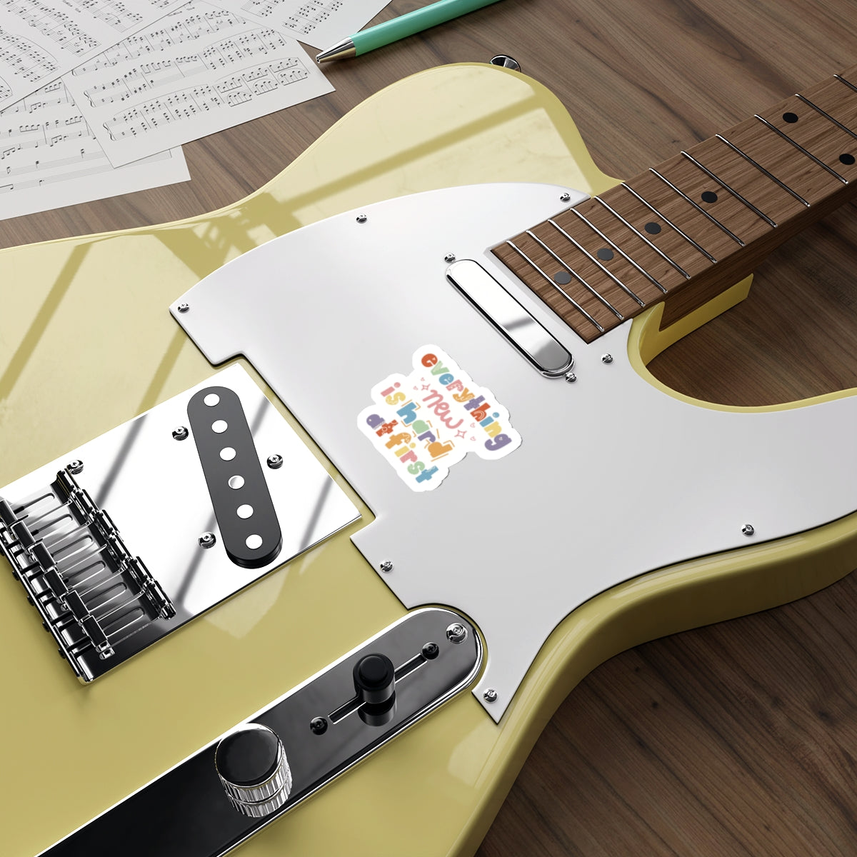 Everything New is Hard at First Sticker for Teachers