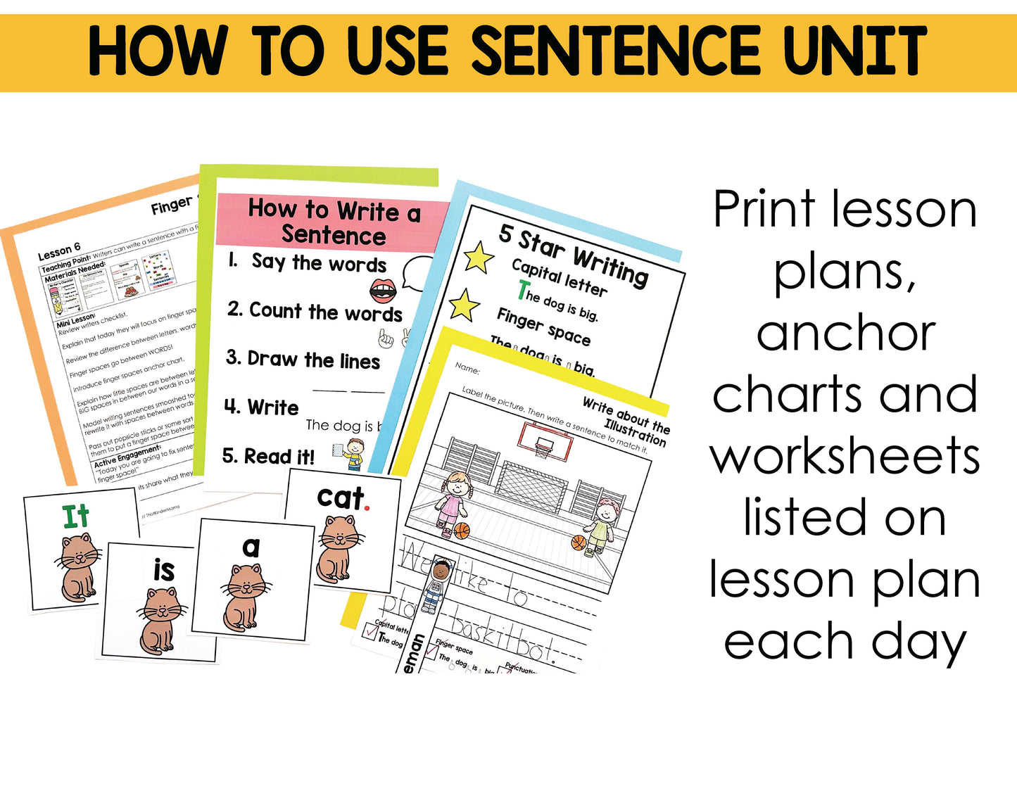 Sentence Writing Unit