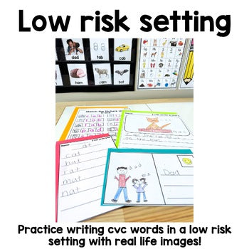 CVC Writing Center | Real Pictures | Science of Reading