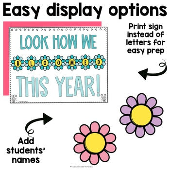 Spring Flower Bulletin Board Craft | Look How We Have Bloomed