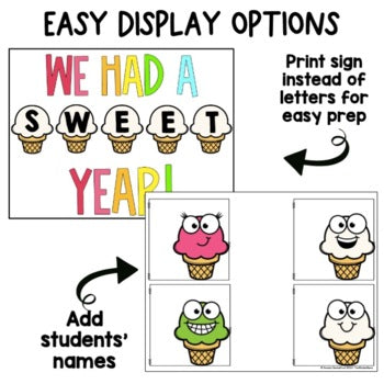 Ice Cream Bulletin Board Craft | End of the Year