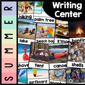 Summer Writing Center | Nonfiction Pictures | Real Pictures | Editable