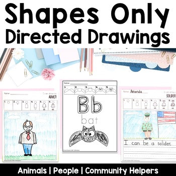 Shapes Only Directed Drawing Bundle