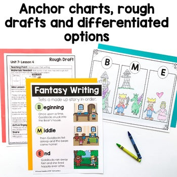 Kindergarten Fantasy Unit | BME Writing | Writers Workshop