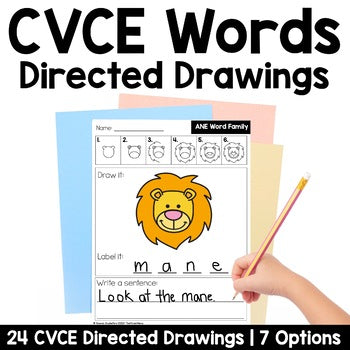 CVCE Words Directed Drawings | Decodable | Phonics