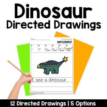 Dinosaur Directed Drawings