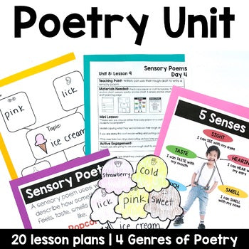 Kindergarten Poetry Unit | Writers Workshop