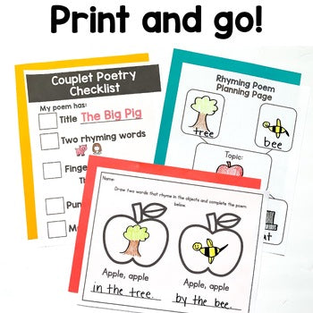 Kindergarten Poetry Unit | Writers Workshop