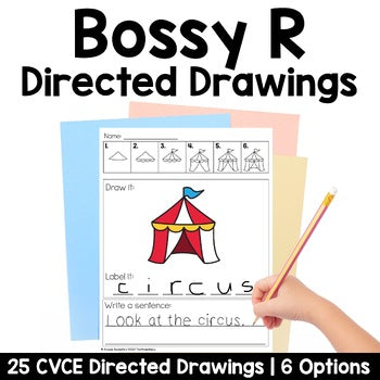 Bossy R Directed Drawings | Decodable | Phonics