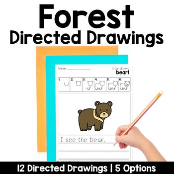 Forest Animals Directed Drawings | Woodland