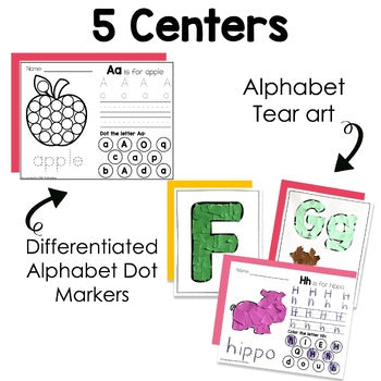 Alphabet Centers No Prep