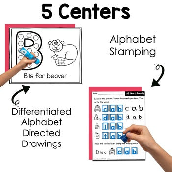 Alphabet Centers No Prep