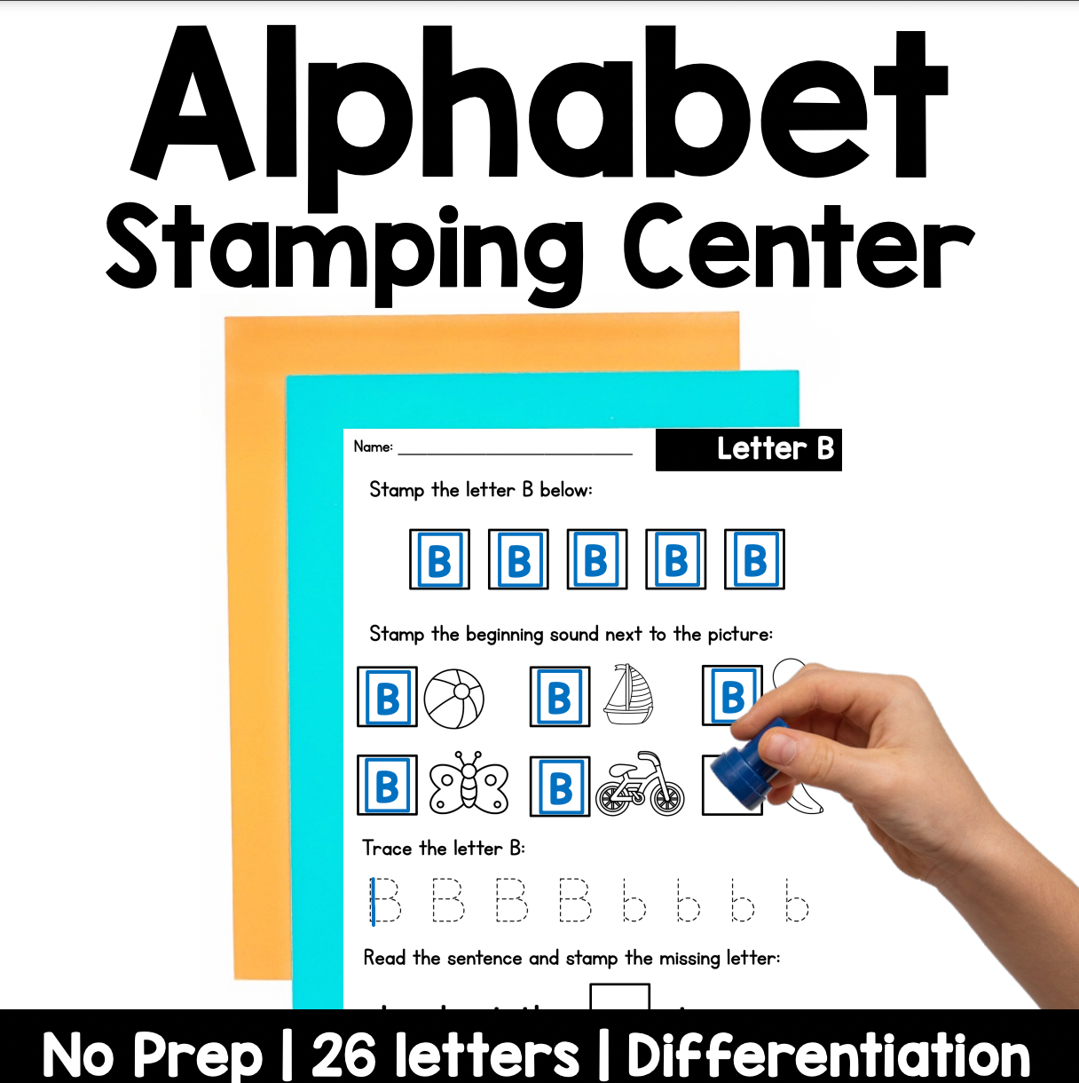 Alphabet Stamping Center | No Prep