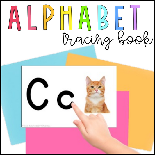 Alphabet Tracing Book Nonfiction Pictures | Editable