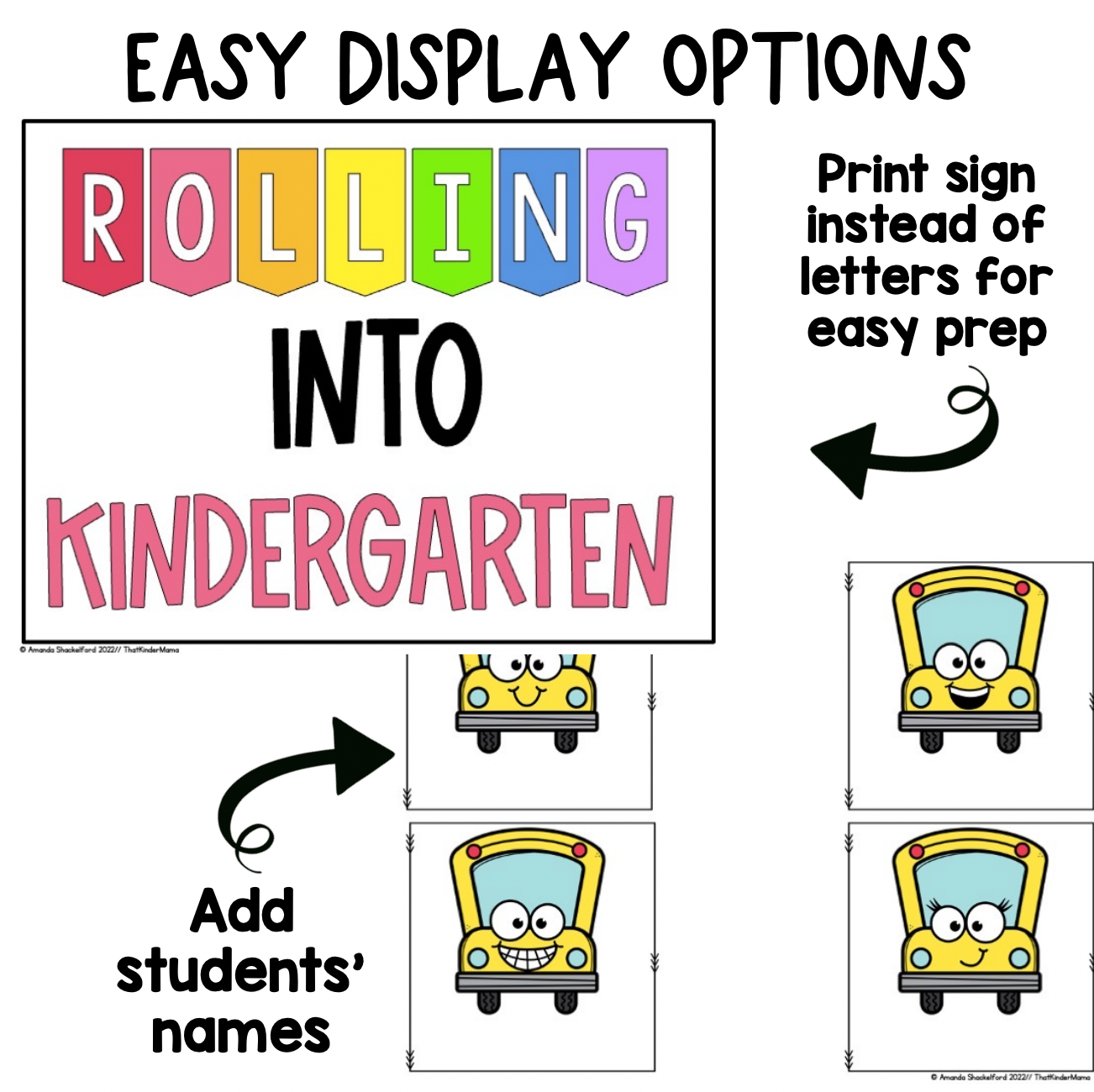 Back to School Bulletin Board and Craft | Bus Craft