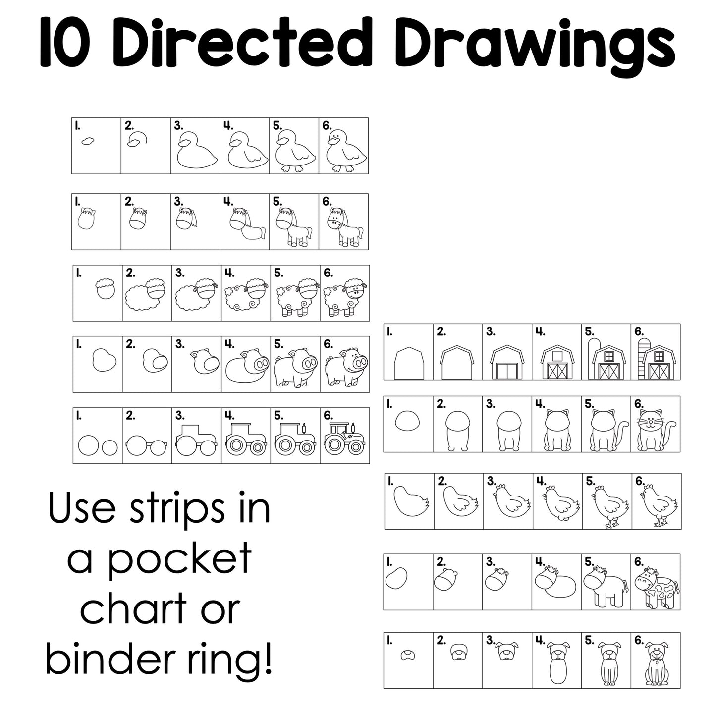 Farm Directed Drawing