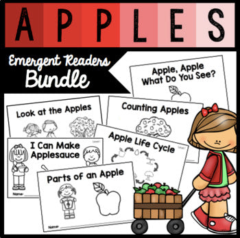 All About Apples | Emergent Reader Bundle | Kindergarten