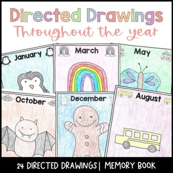 Monthly Directed Drawings Throughout the Year | Memory Book | Parent Gift