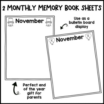 Monthly Directed Drawings Throughout the Year | Memory Book | Parent Gift