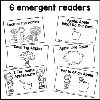 All About Apples Bundle | Activities | Sensory Bin | Emergent Readers