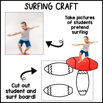 Surfing Into Summer Bulletin Board and Craft | End of the Year