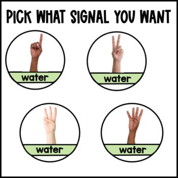 Pastel Rainbow Nonfiction Hand Signals | Real Pictures | Classroom Management