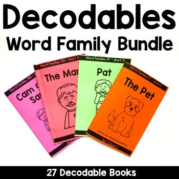 Word Family Decodable Books | CVC